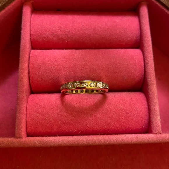 Appraised Size 5 Diamond Eternity Band - Picture 9 of 9